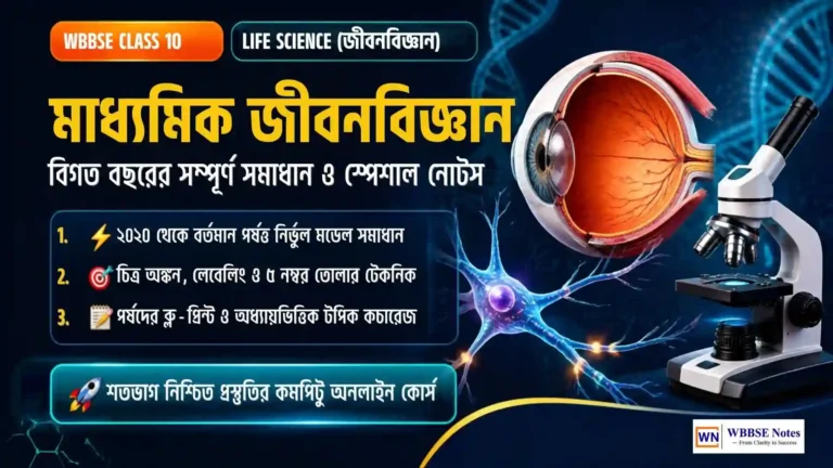 মাধ্যমিক জীবন বিজ্ঞান PYQ প্রশ্ন উত্তর (2020-Present): Class 10 Life Science
